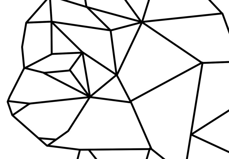 Poster Geometric Cat - abstract line art of an animal on a white background 128613 additionalImage 9