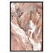 Poster Meanders - composition of abstract landscape of cracked light rocks 129513 additionalThumb 17