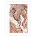 Poster Meanders - composition of abstract landscape of cracked light rocks 129513 additionalThumb 15