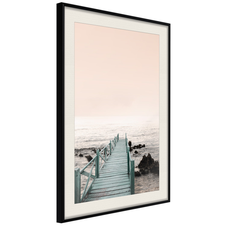 Poster Pier of Memories - wooden colorful pier against seascape 129713 additionalImage 2