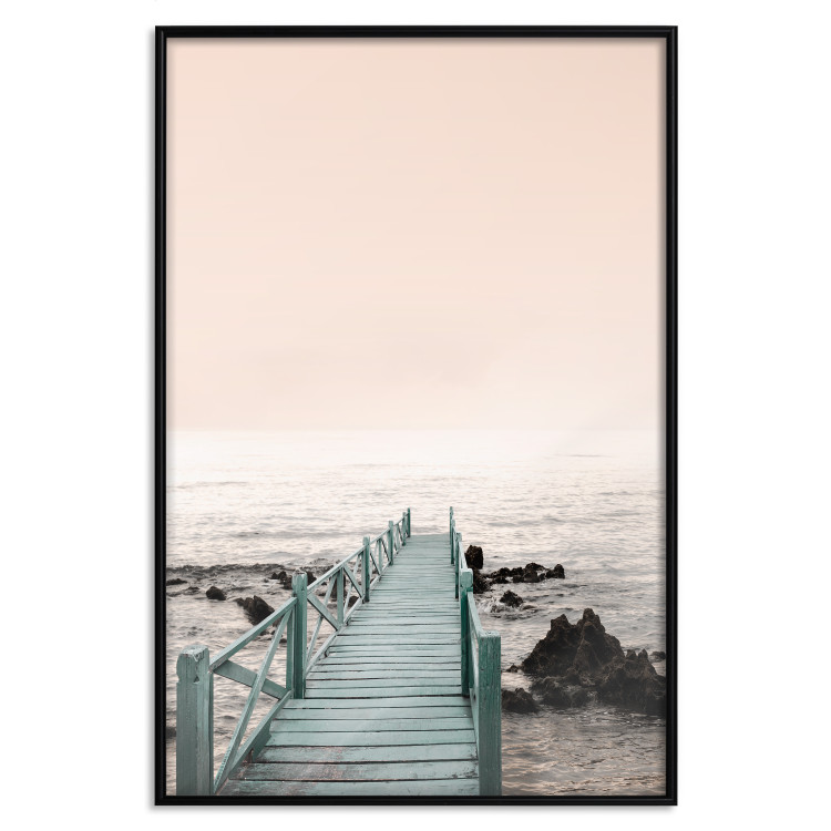 Poster Pier of Memories - wooden colorful pier against seascape 129713 additionalImage 18