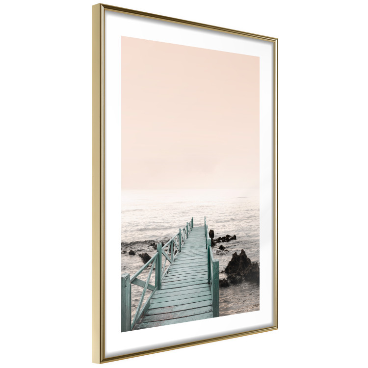 Poster Pier of Memories - wooden colorful pier against seascape 129713 additionalImage 7