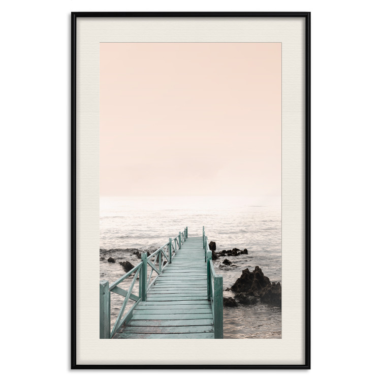 Poster Pier of Memories - wooden colorful pier against seascape 129713 additionalImage 19