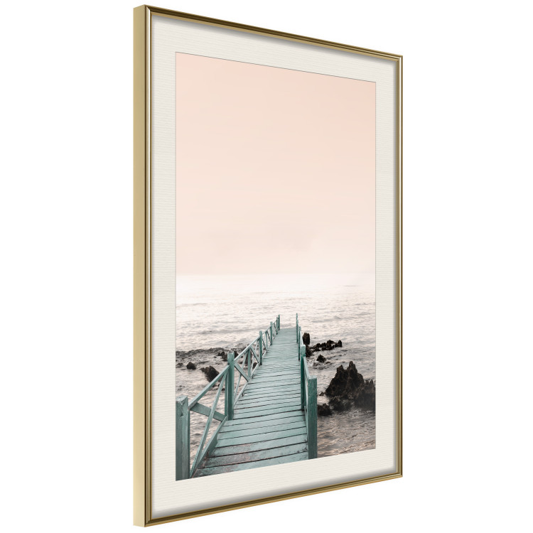 Poster Pier of Memories - wooden colorful pier against seascape 129713 additionalImage 3