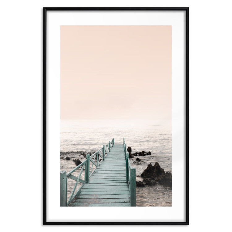 Poster Pier of Memories - wooden colorful pier against seascape 129713 additionalImage 15