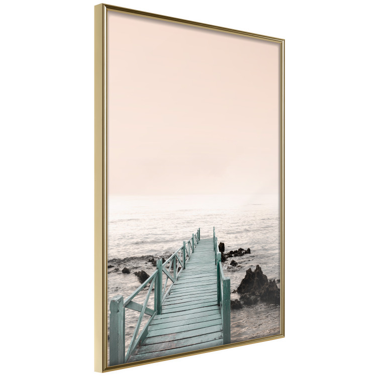 Poster Pier of Memories - wooden colorful pier against seascape 129713 additionalImage 14