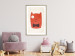 Poster Little Elegant - funny and abstract character of a brown cat with a bow 129913 additionalThumb 15
