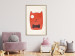 Poster Little Elegant - funny and abstract character of a brown cat with a bow 129913 additionalThumb 7