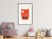 Poster Little Elegant - funny and abstract character of a brown cat with a bow 129913 additionalThumb 23