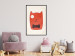 Poster Little Elegant - funny and abstract character of a brown cat with a bow 129913 additionalThumb 6
