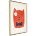 Poster Little Elegant - funny and abstract character of a brown cat with a bow 129913 additionalThumb 14
