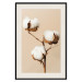 Wall Poster Soft Saturation - plant with cotton flower on a light uniform background 130513 additionalThumb 19