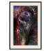 Poster Black Jaguar - animal among abstract colors on a dark background 131813 additionalThumb 19
