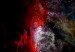 Poster Black Jaguar - animal among abstract colors on a dark background 131813 additionalThumb 11
