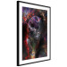 Poster Black Jaguar - animal among abstract colors on a dark background 131813 additionalThumb 8