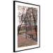 Poster Autumn Stroll - landscape of trees and brown leaves with a water pond 131913 additionalThumb 8