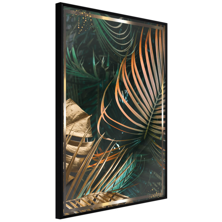 Poster Forest Jewels - tropical composition of green and brown leaves 134513 additionalImage 13