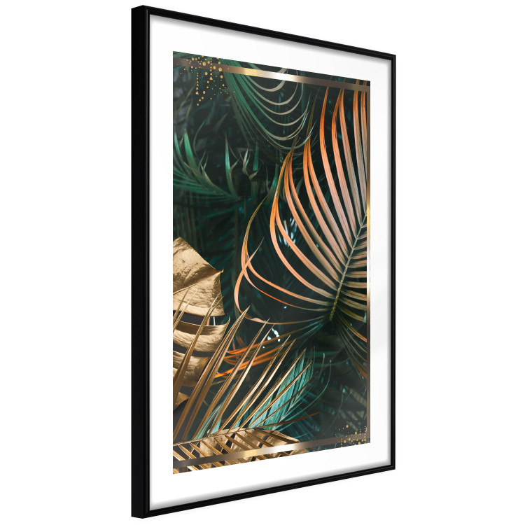 Poster Forest Jewels - tropical composition of green and brown leaves 134513 additionalImage 8
