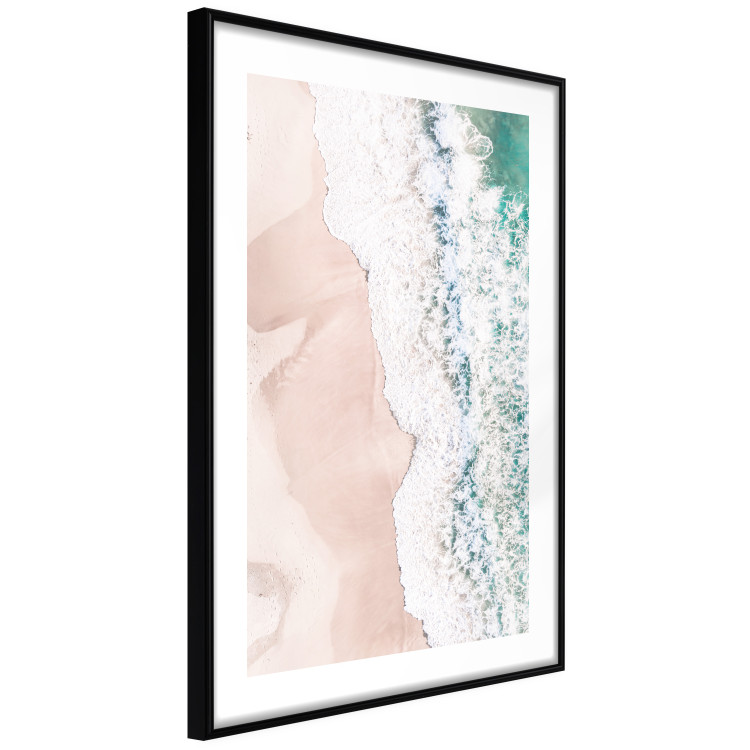 Wall Poster Troubled Ocean - landscape of pastel beach depicted from a bird's eye view 135313 additionalImage 5