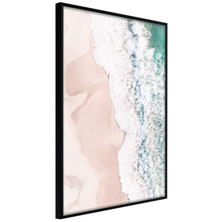 Wall Poster Troubled Ocean - landscape of pastel beach depicted from a bird's eye view 135313 additionalImage 4