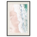 Wall Poster Troubled Ocean - landscape of pastel beach depicted from a bird's eye view 135313 additionalThumb 19