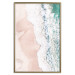 Wall Poster Troubled Ocean - landscape of pastel beach depicted from a bird's eye view 135313 additionalThumb 20