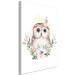 Canvas Print Owl with a headband - a colorful illustration inspired by fairy tales 135713 additionalThumb 2
