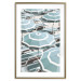 Wall Poster Turquoise Umbrellas - summer landscape of a sandy beach filled with sunbeds 135913 additionalThumb 16