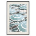 Wall Poster Turquoise Umbrellas - summer landscape of a sandy beach filled with sunbeds 135913 additionalThumb 17