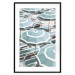 Wall Poster Turquoise Umbrellas - summer landscape of a sandy beach filled with sunbeds 135913 additionalThumb 14