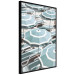 Wall Poster Turquoise Umbrellas - summer landscape of a sandy beach filled with sunbeds 135913 additionalThumb 6