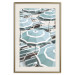 Wall Poster Turquoise Umbrellas - summer landscape of a sandy beach filled with sunbeds 135913 additionalThumb 18