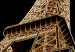 Poster French Flash - architecture of the Eiffel Tower on a solid black background 137913 additionalThumb 4