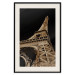 Poster French Flash - architecture of the Eiffel Tower on a solid black background 137913 additionalThumb 17