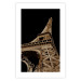 Poster French Flash - architecture of the Eiffel Tower on a solid black background 137913 additionalThumb 13