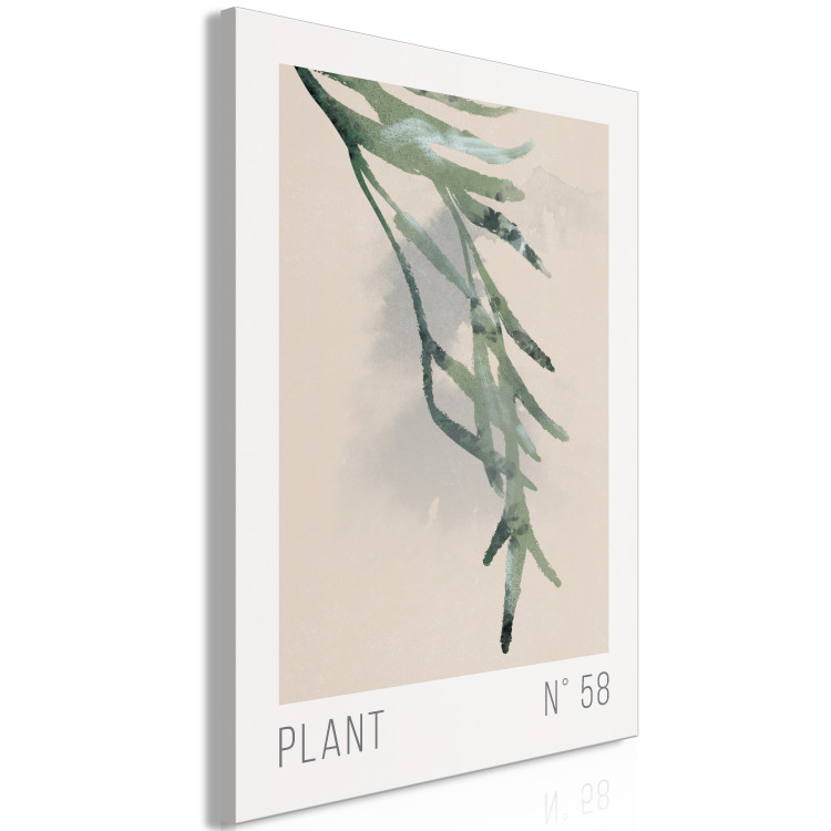 Canvas Print Plant Number 58 (1-piece) Vertical - landscape with plant motif 142313 additionalImage 2