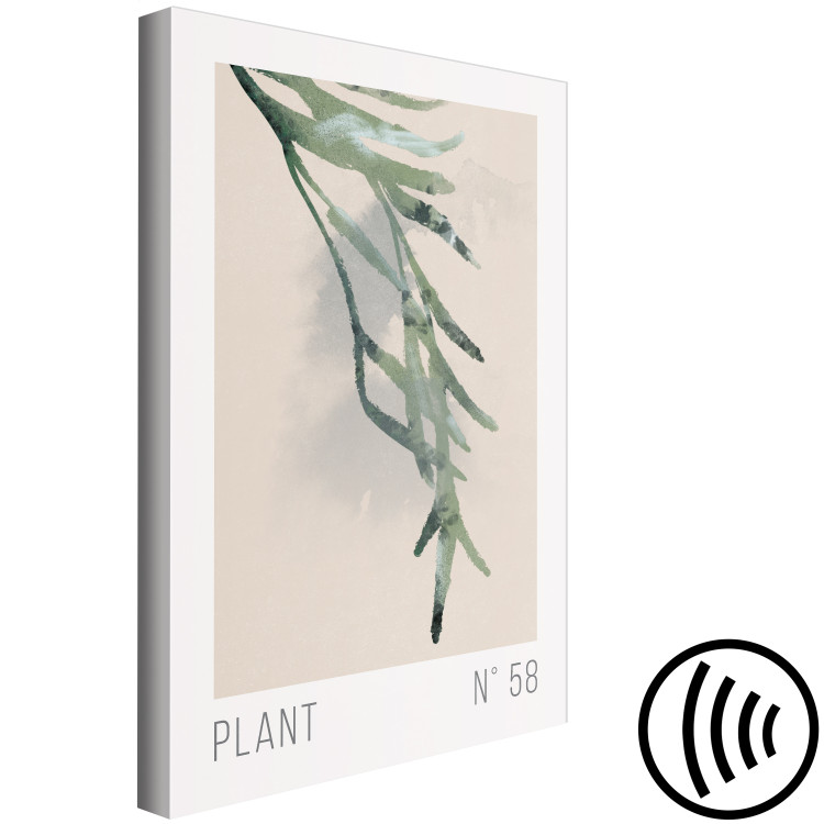 Canvas Print Plant Number 58 (1-piece) Vertical - landscape with plant motif 142313 additionalImage 6