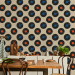 Wallpaper Geometric Pattern - Vinyl Records on a Light Beige Background 149913 additionalThumb 8