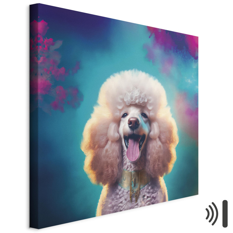 Canvas AI Fredy the Poodle Dog - Joyful Animal in a Candy Frame - Square 150213 additionalImage 8