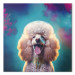 Canvas AI Fredy the Poodle Dog - Joyful Animal in a Candy Frame - Square 150213