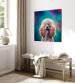 Canvas AI Fredy the Poodle Dog - Joyful Animal in a Candy Frame - Square 150213 additionalThumb 4