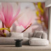 Wall Mural Blooming Magnolia - Plant Motif with a Close-up of a Magnolia Flower 60413