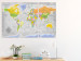 Canvas Print World Map: Rose of the Winds II - Political Map with Faded Ocean 97413 additionalThumb 3