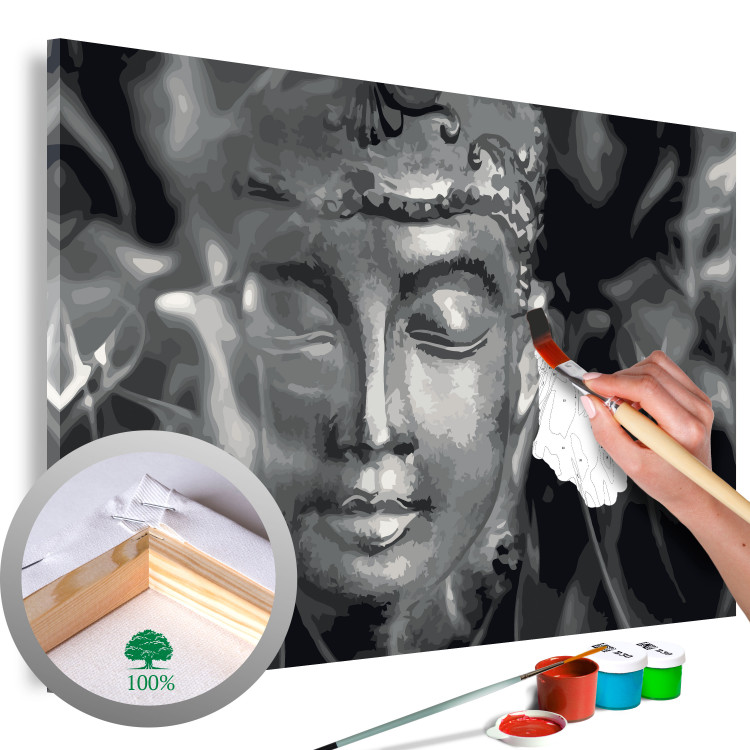 Paint by number Buddha in Black and White 107723