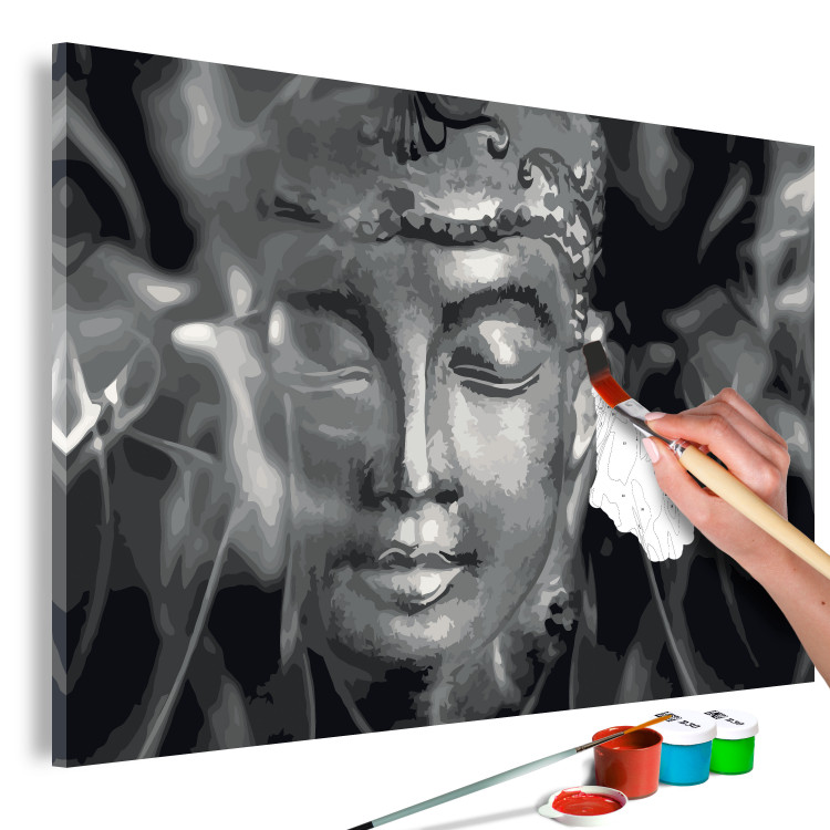Paint by number Buddha in Black and White 107723 additionalImage 3