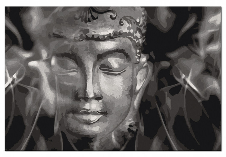 Paint by number Buddha in Black and White 107723 additionalImage 6