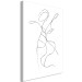 Canvas Lines Forming Unity (1-part) - Silhouettes of a Romantic Couple 115223 additionalThumb 2