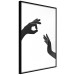 Wall Poster Everything's Okay! - black and white composition with two hands showing gestures 116323 additionalThumb 10