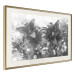 Poster Silver Bouquet - black and white composition with flowers on a glossy background 118423 additionalThumb 2