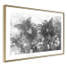 Poster Silver Bouquet - black and white composition with flowers on a glossy background 118423 additionalThumb 6